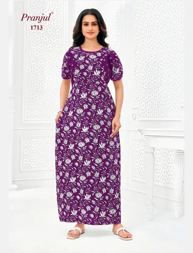 Pranjul Cotton Nighty 1713
