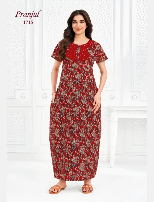 Pranjul Cotton Nighty 1715