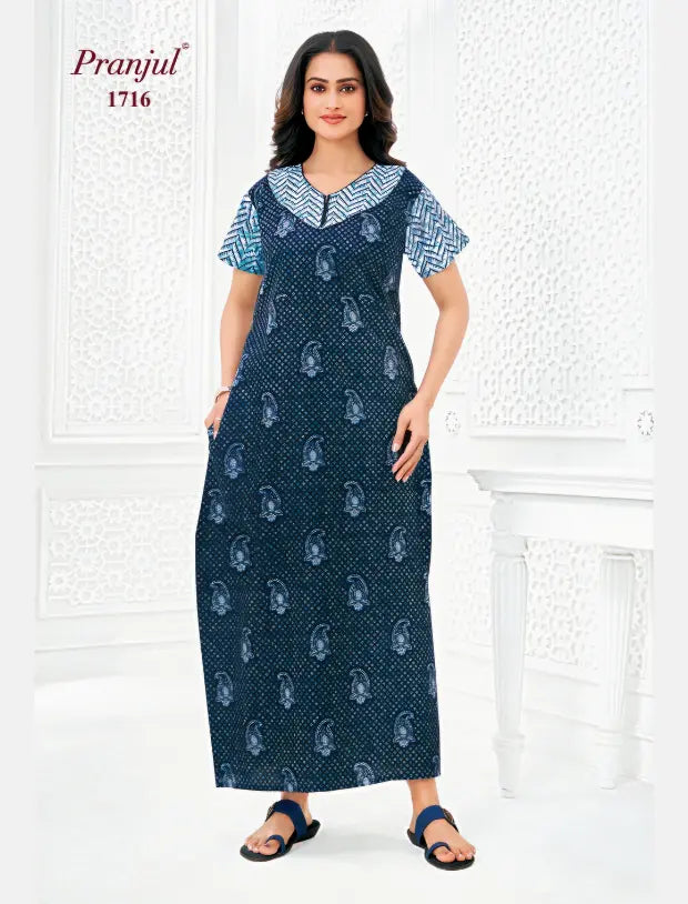 Pranjul Cotton Nighty 1716