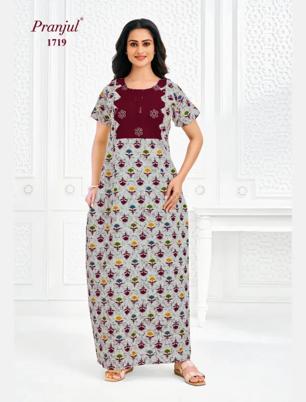 Pranjul Cotton Nighty 1719