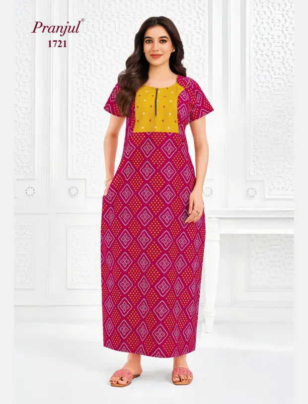 Pranjul Cotton Nighty 1721