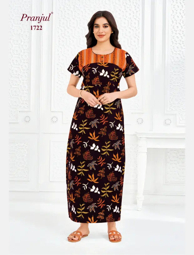 Pranjul Cotton Nighty 1722