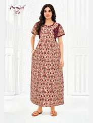 Pranjul Cotton Nighty 1724