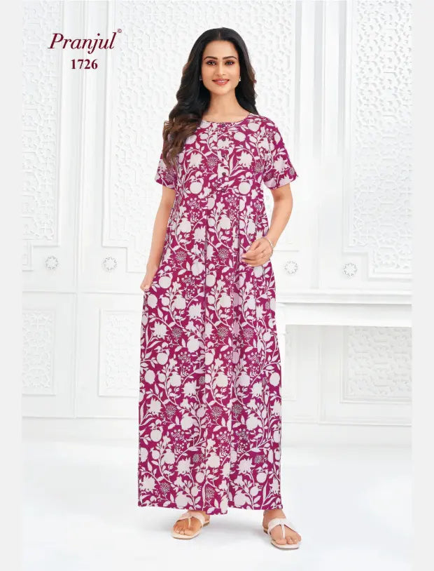 Pranjul Cotton Nighty 1726