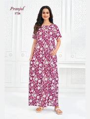 Pranjul Cotton Nighty 1726