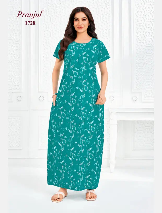 Pranjul Cotton Nighty 1728