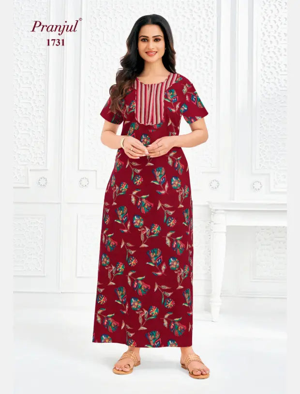 Pranjul Cotton Nighty 1731