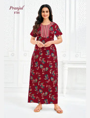 Pranjul Cotton Nighty 1731