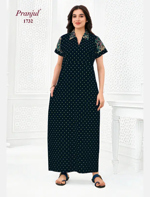 Pranjul Cotton Nighty 1732