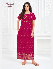 Pranjul Cotton Nighty 1733