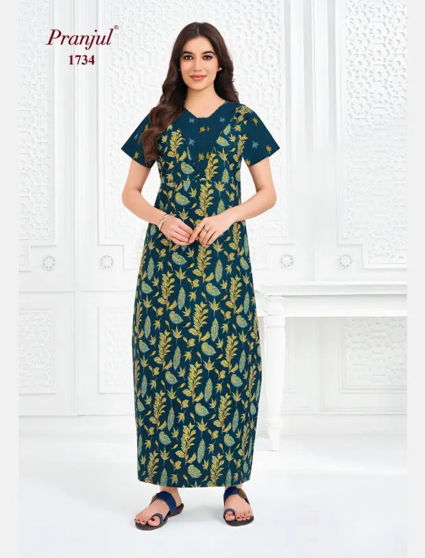 Pranjul Cotton Nighty 1734
