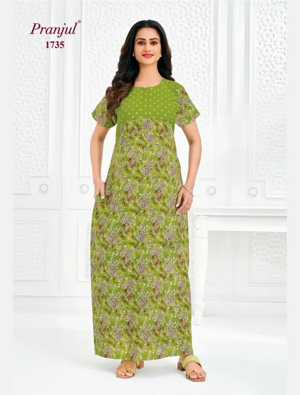 Pranjul Cotton Nighty 1735