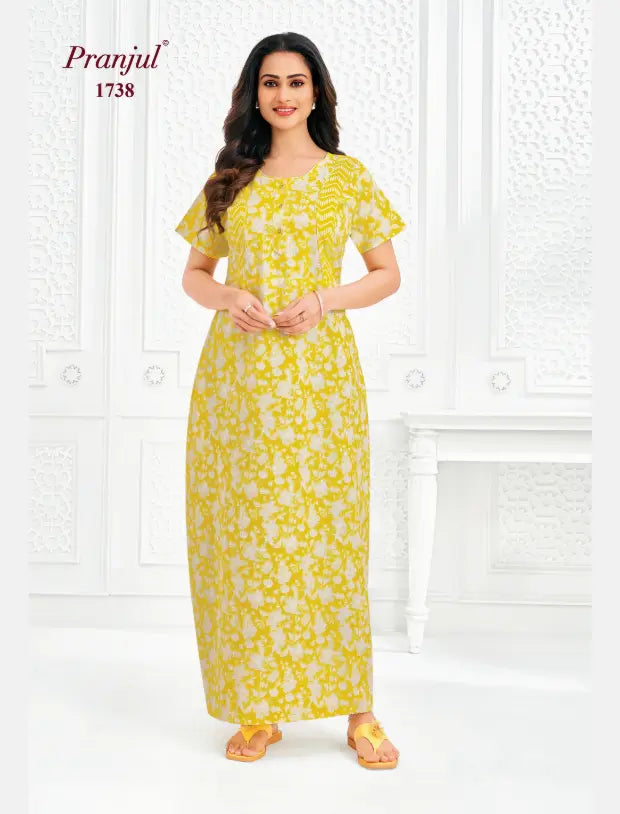 Pranjul Cotton Nighty 1738