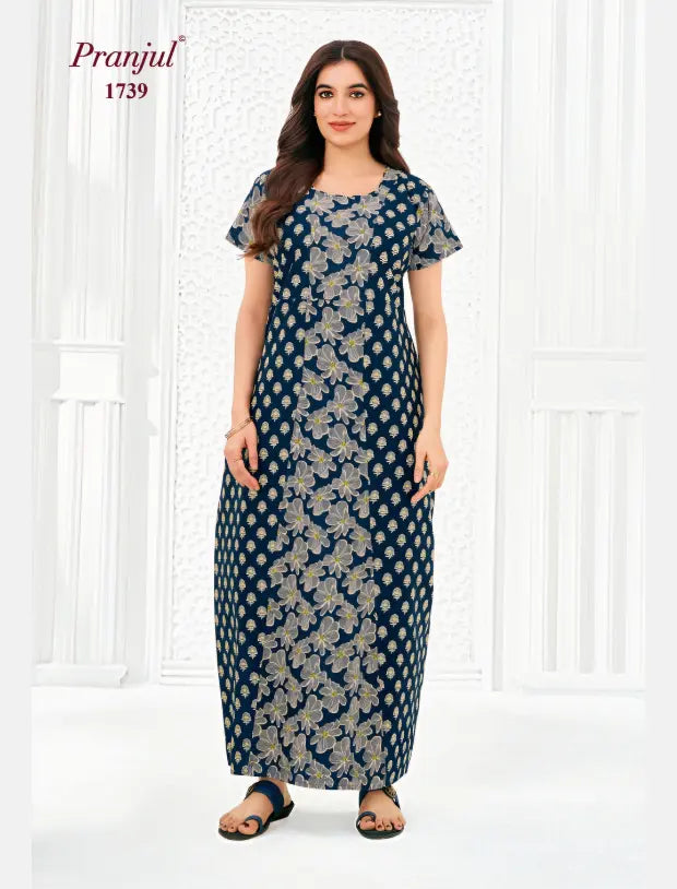 Pranjul Cotton Nighty 1739 Main image