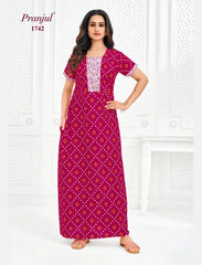 Pranjul Cotton Nighty 1742