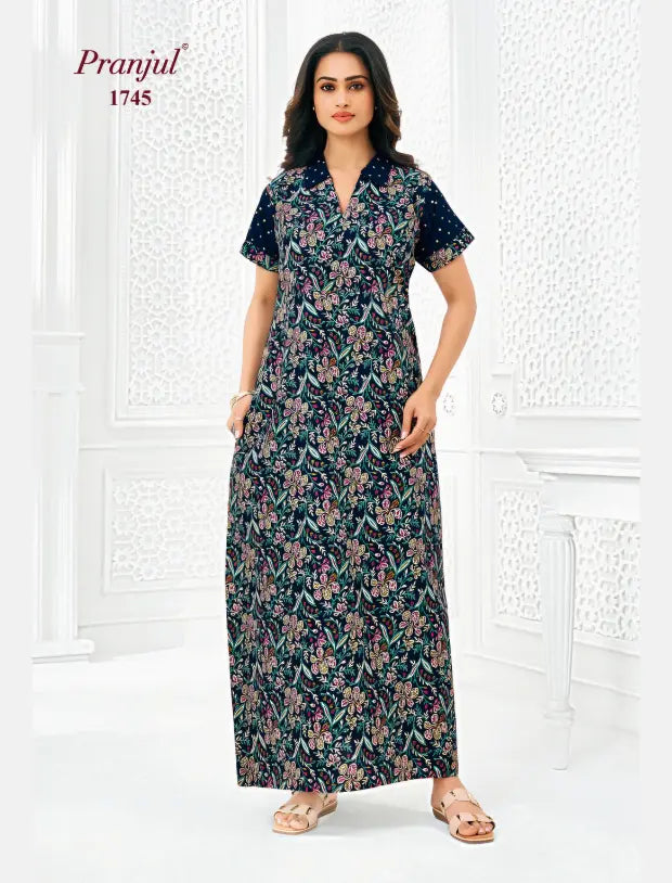 Pranjul Cotton Nighty 1745