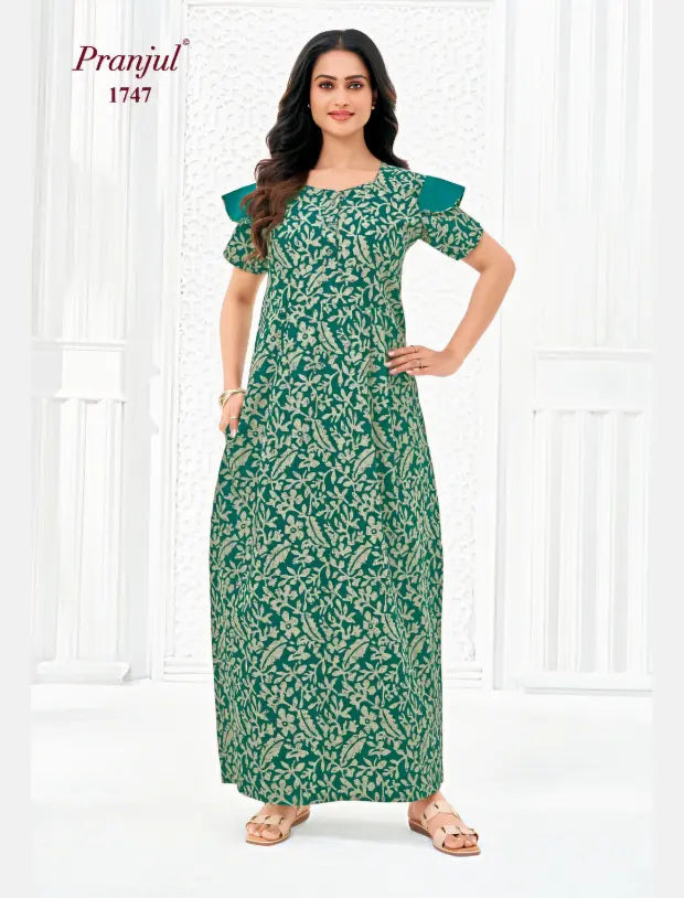 Pranjul Cotton Nighty 1747