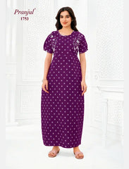 Pranjul Cotton Nighty 1753