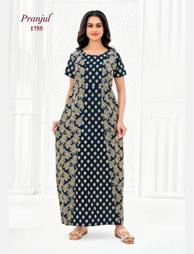 Pranjul Cotton Nighty 1755