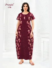 Pranjul Cotton Nighty 1758