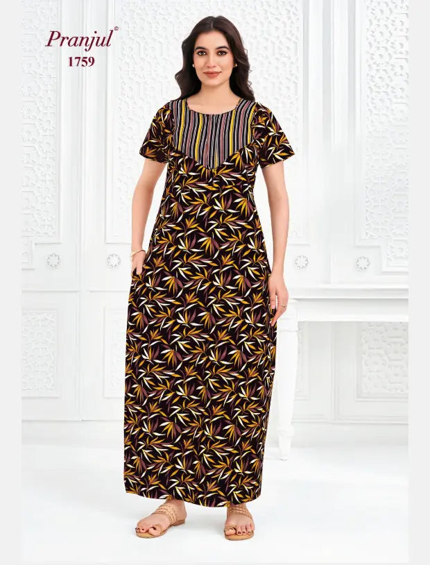 Pranjul Cotton Nighty 1759