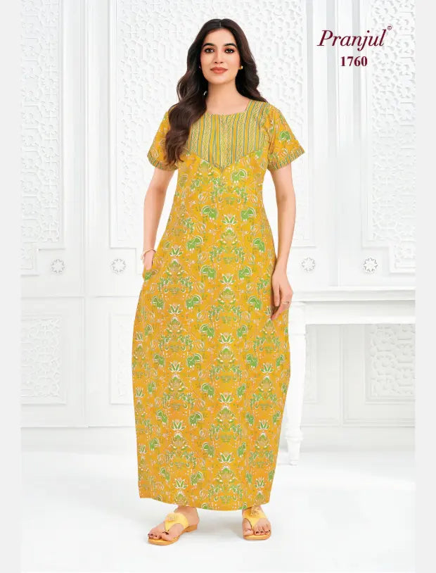 Pranjul Cotton Nighty 1760