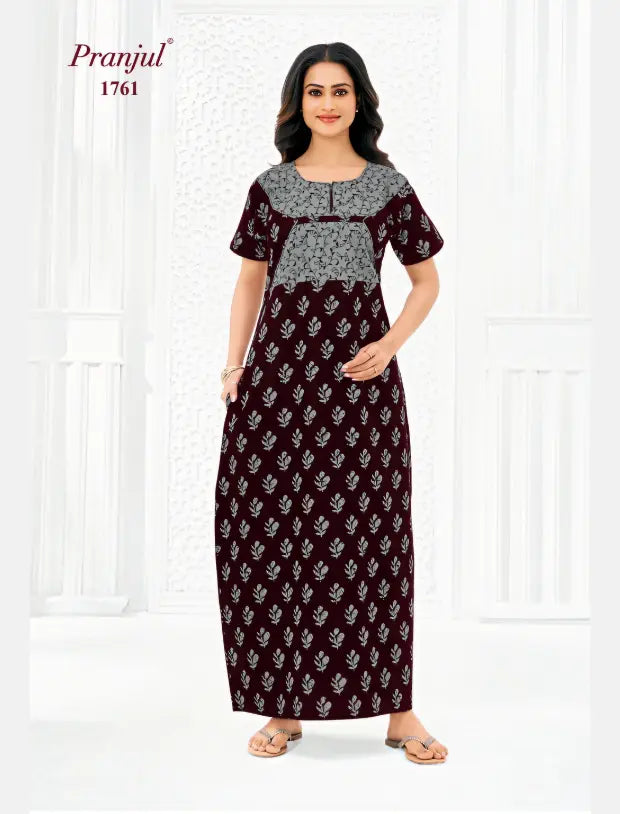 Pranjul Cotton Nighty 1761