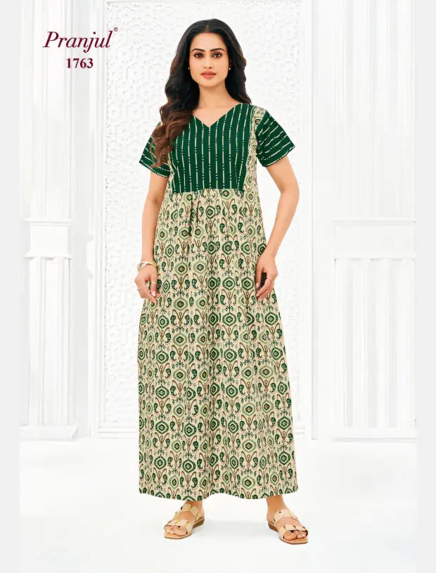 Pranjul Cotton Nighty 1763