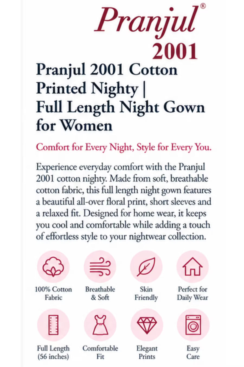 Pranjul 2001 product details | Bavis Clothing