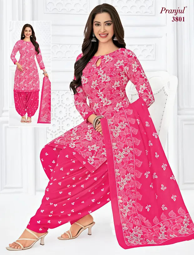 Pranjul Cotton Readymade Patiala Salwar Suit P3801 Main image