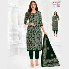 Pranjul Cotton Straight Pant Salwar Suit - P206