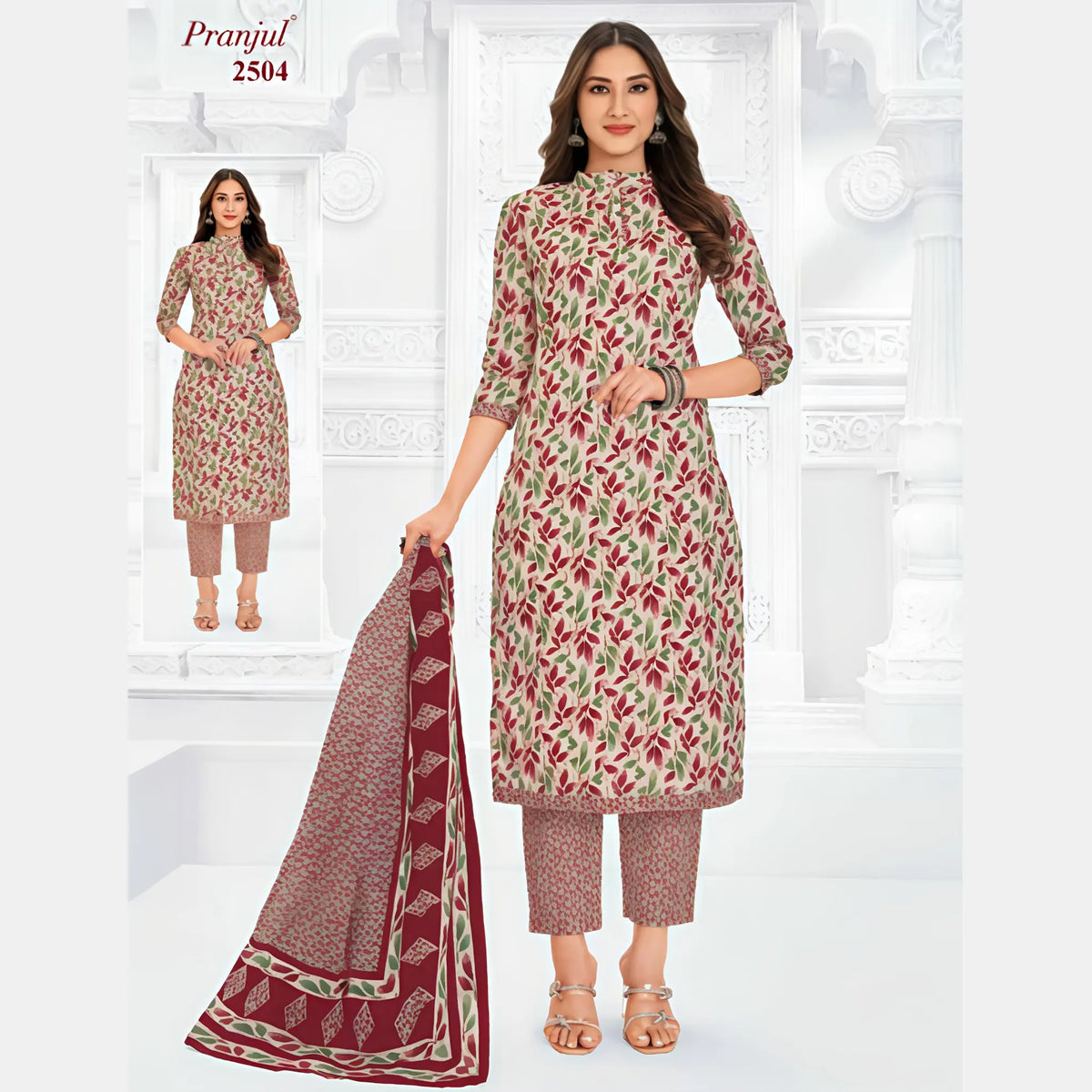 Pranjul Cotton Straight Pant Salwar Suit - Priyanka 2504