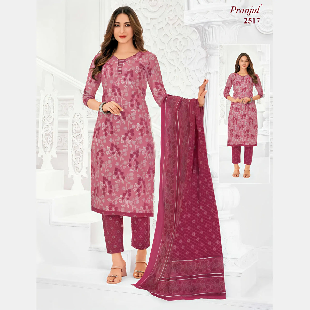 Pranjul Cotton Straight Pant Salwar Suit - Priyanka 2517