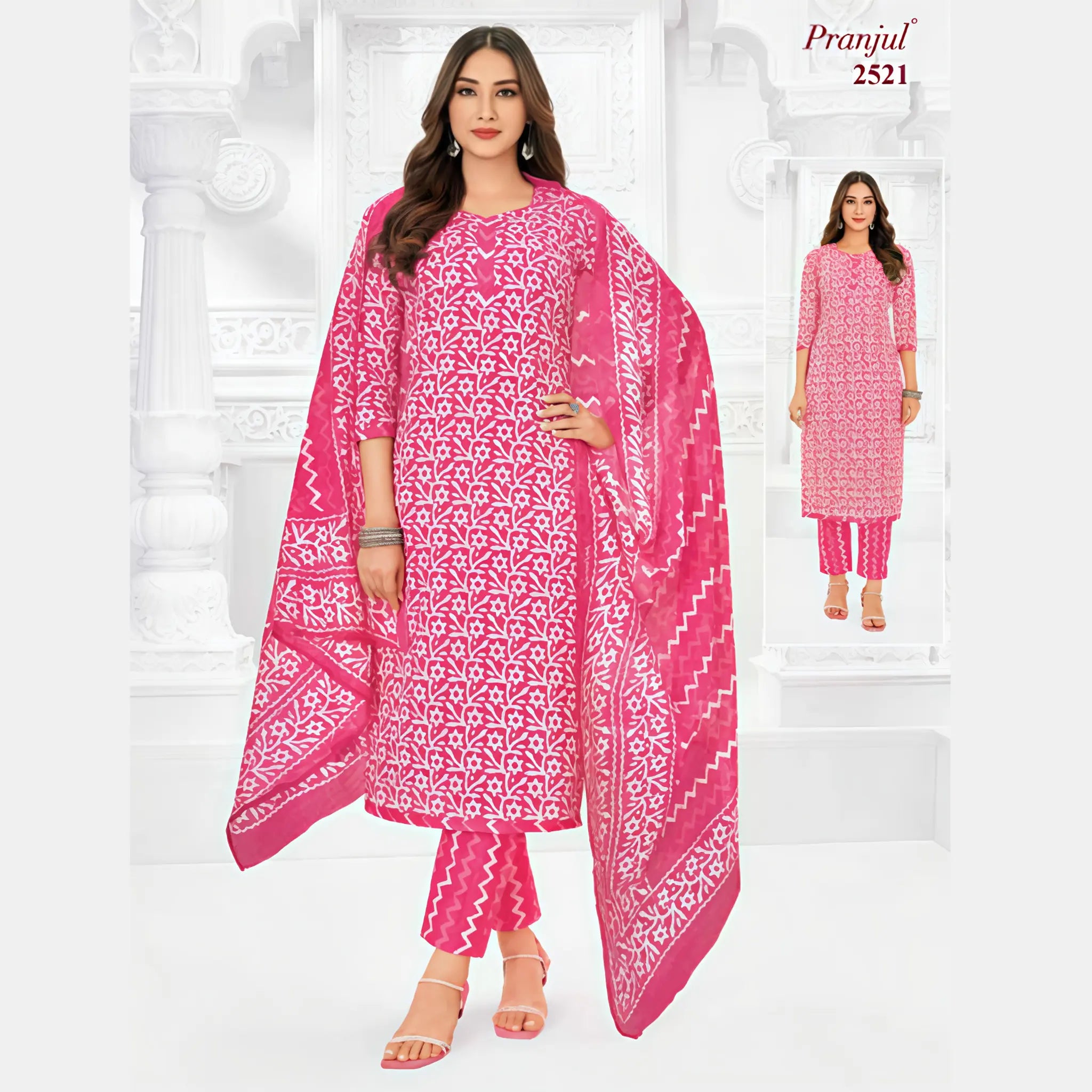 Pranjul Cotton Straight Pant Salwar Suit - Priyanka 2521