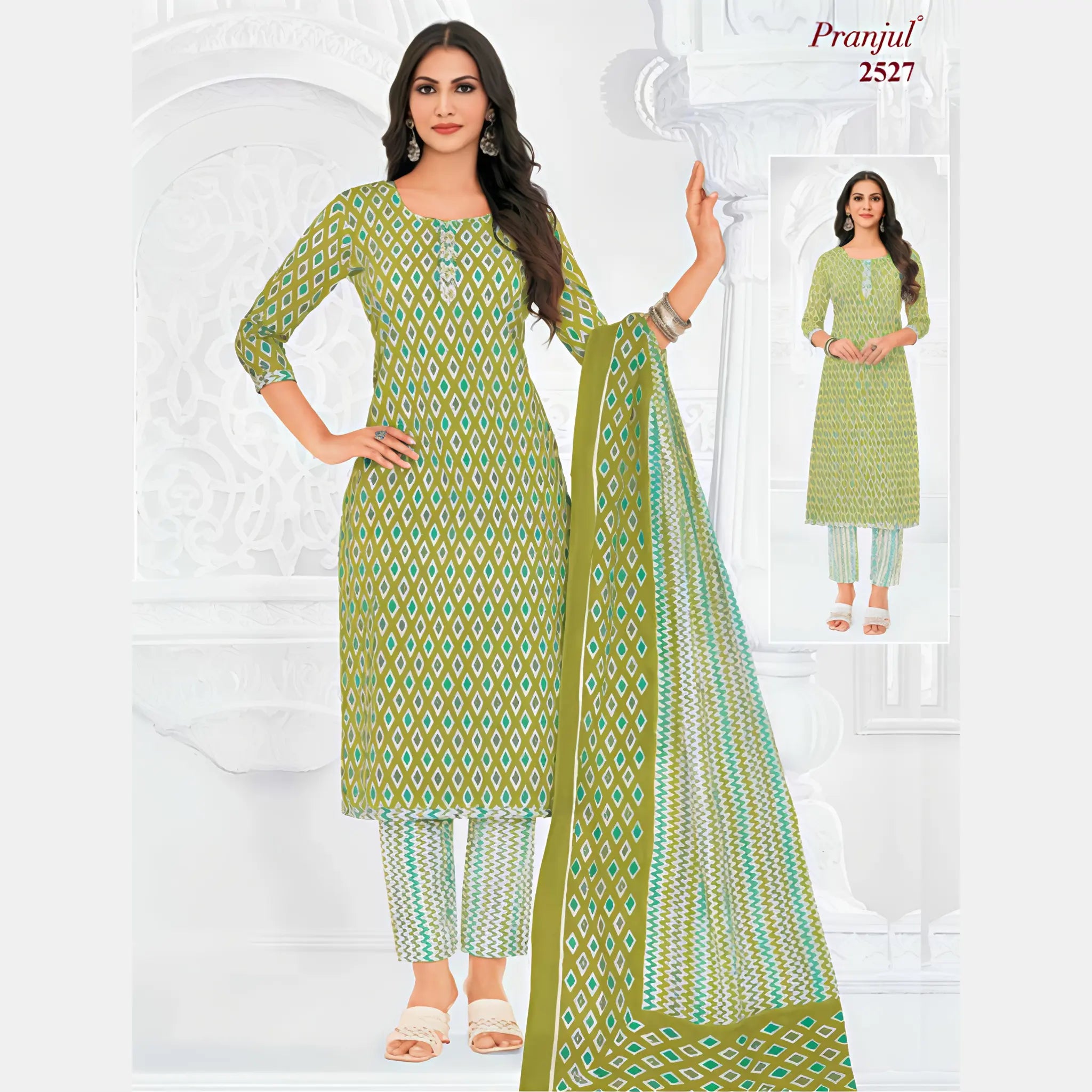 Pranjul Cotton Straight Pant Salwar Suit - Priyanka 2527
