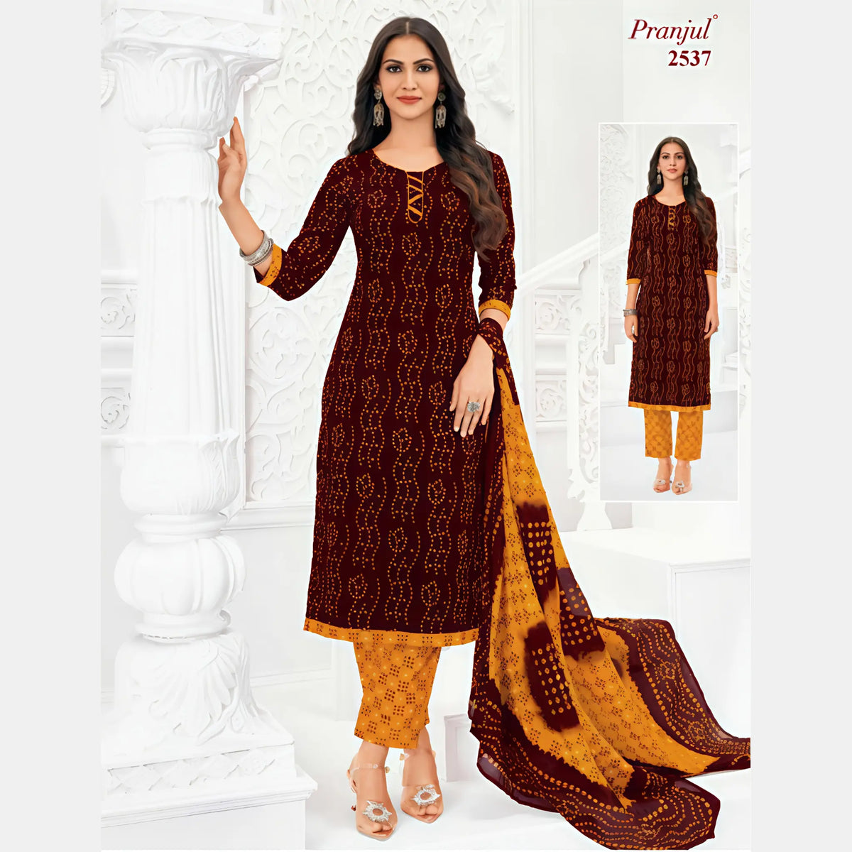 Pranjul Cotton Straight Pant Salwar Suit - Priyanka 2537 Main image