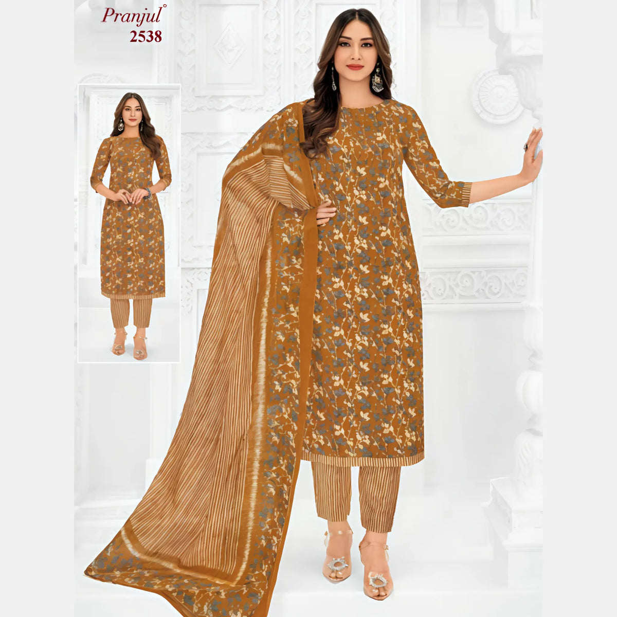 Pranjul Cotton Straight Pant Salwar Suit - Priyanka 2538 Main image