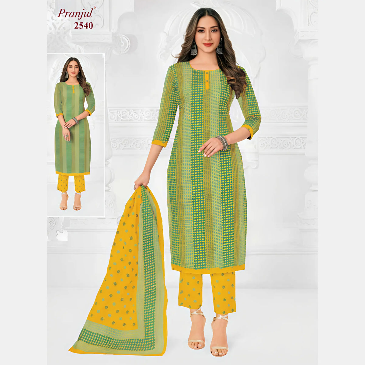 Pranjul Cotton Straight Pant Salwar Suit - Priyanka 2540 Main image