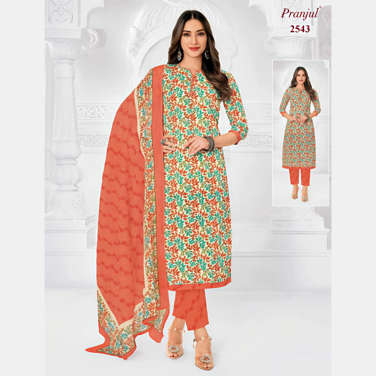 Pranjul Cotton Straight Pant Salwar Suit - Priyanka 2543
