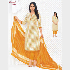 Pranjul Cotton Straight Pant Salwar Suit - P2688