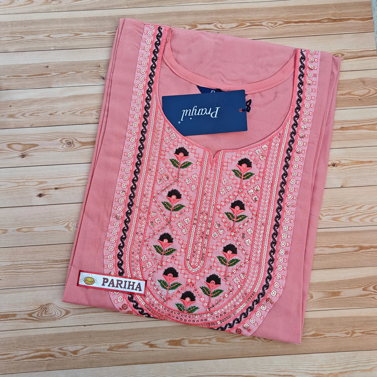 Pranjul Rayon Kurti with Embroidery Main image