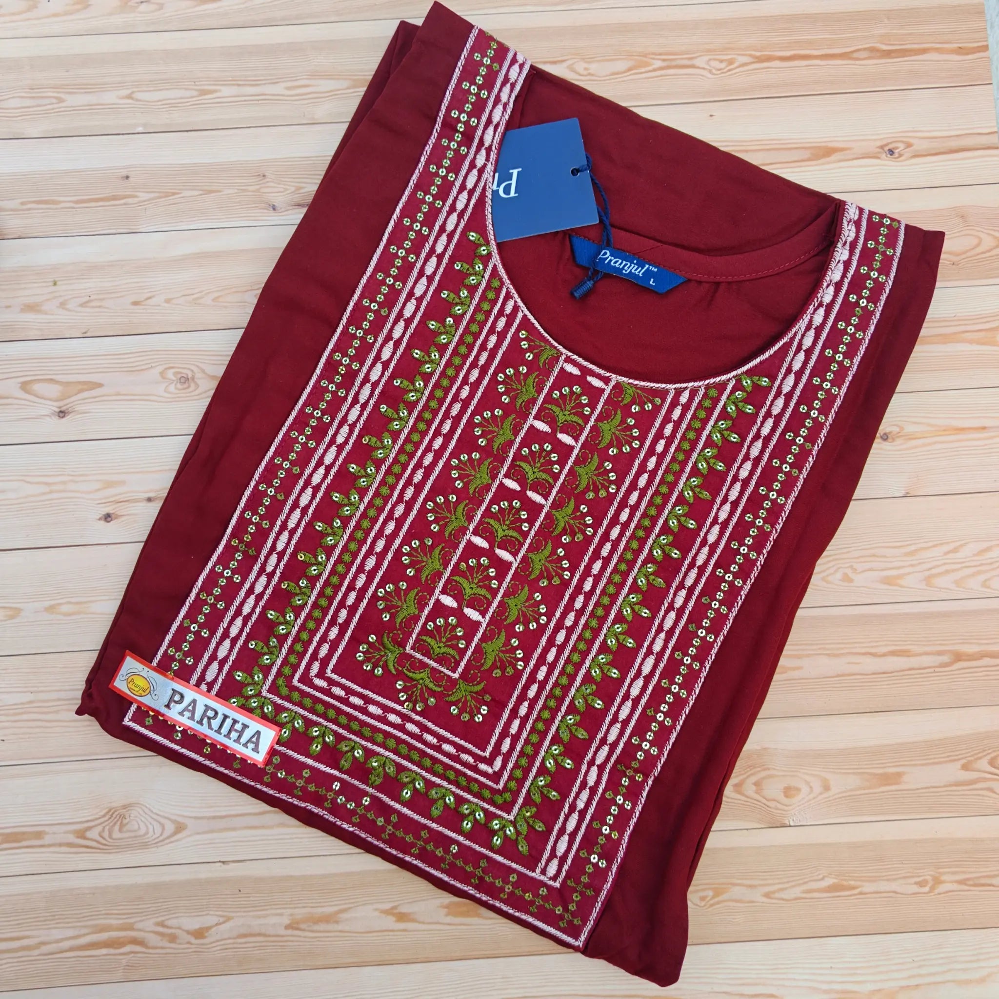 Pranjul Rayon Kurti with Embroidery