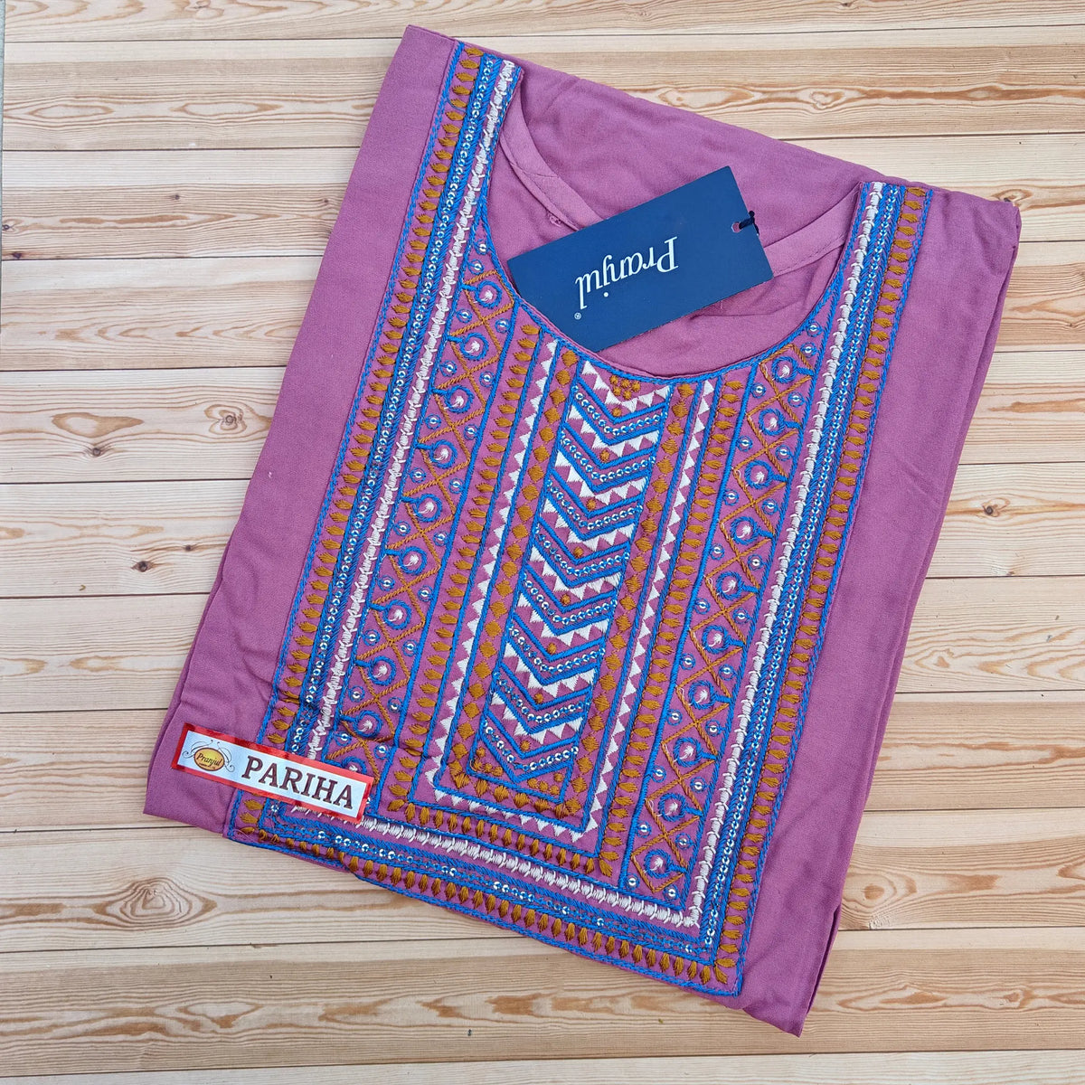 Pranjul Rayon Kurti with Embroidery Main image