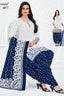 Pranjul - Cotton Printed Readymade Salwar Suit With Patiala Pant and Dupatta - P4077