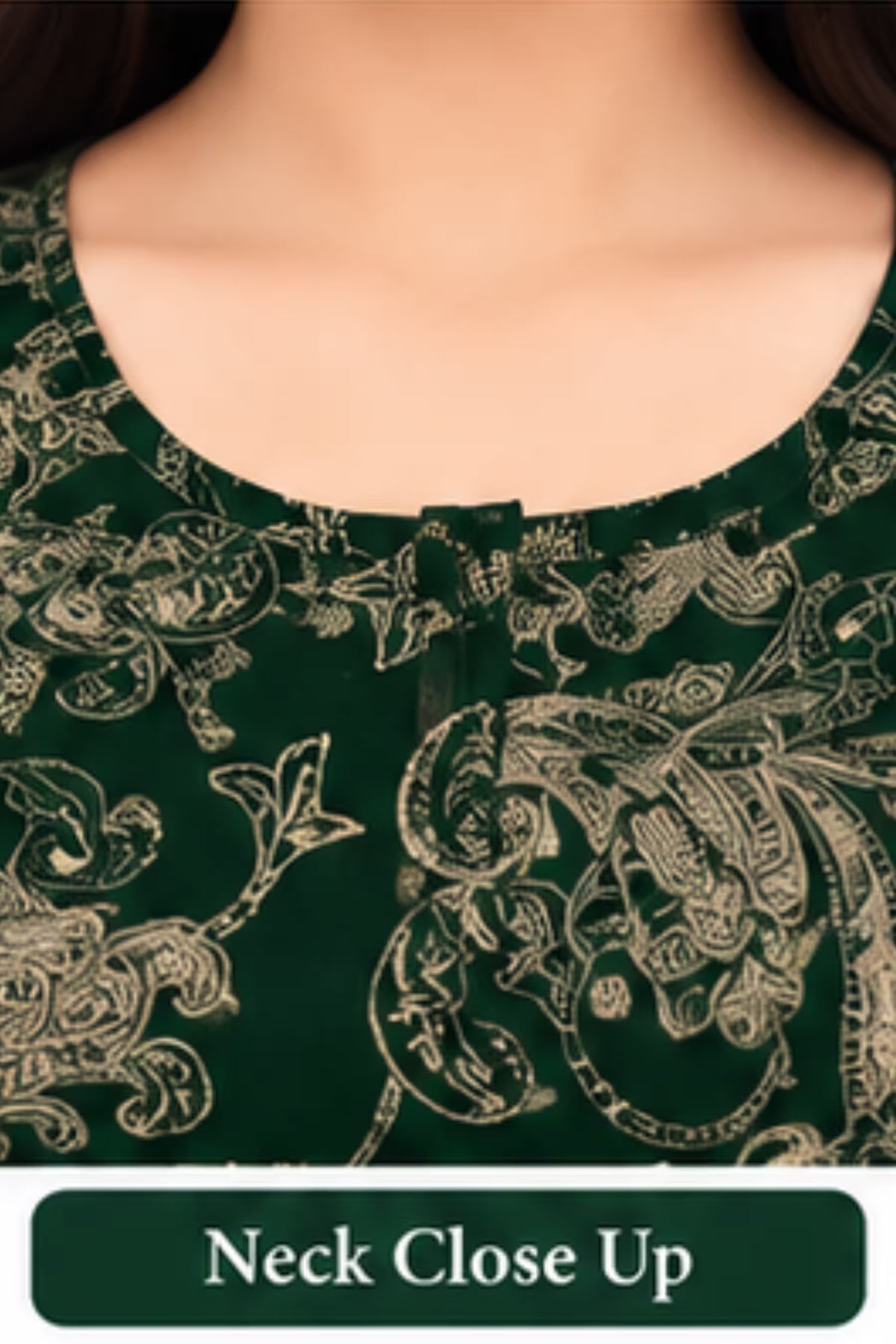 Pranjul 2003 nighty neck detail | Bavis Clothing
