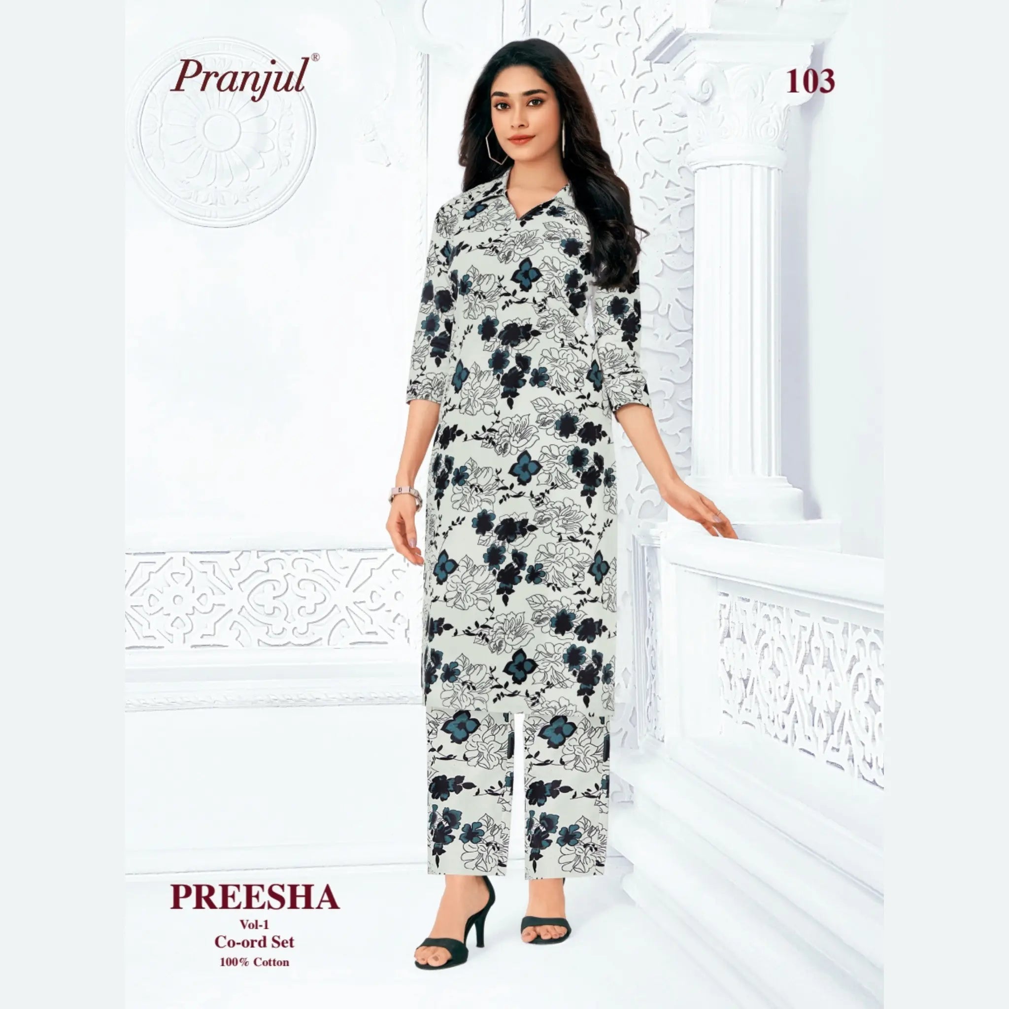 Pranjul Brand - Cotton Co - Ord Set - P103