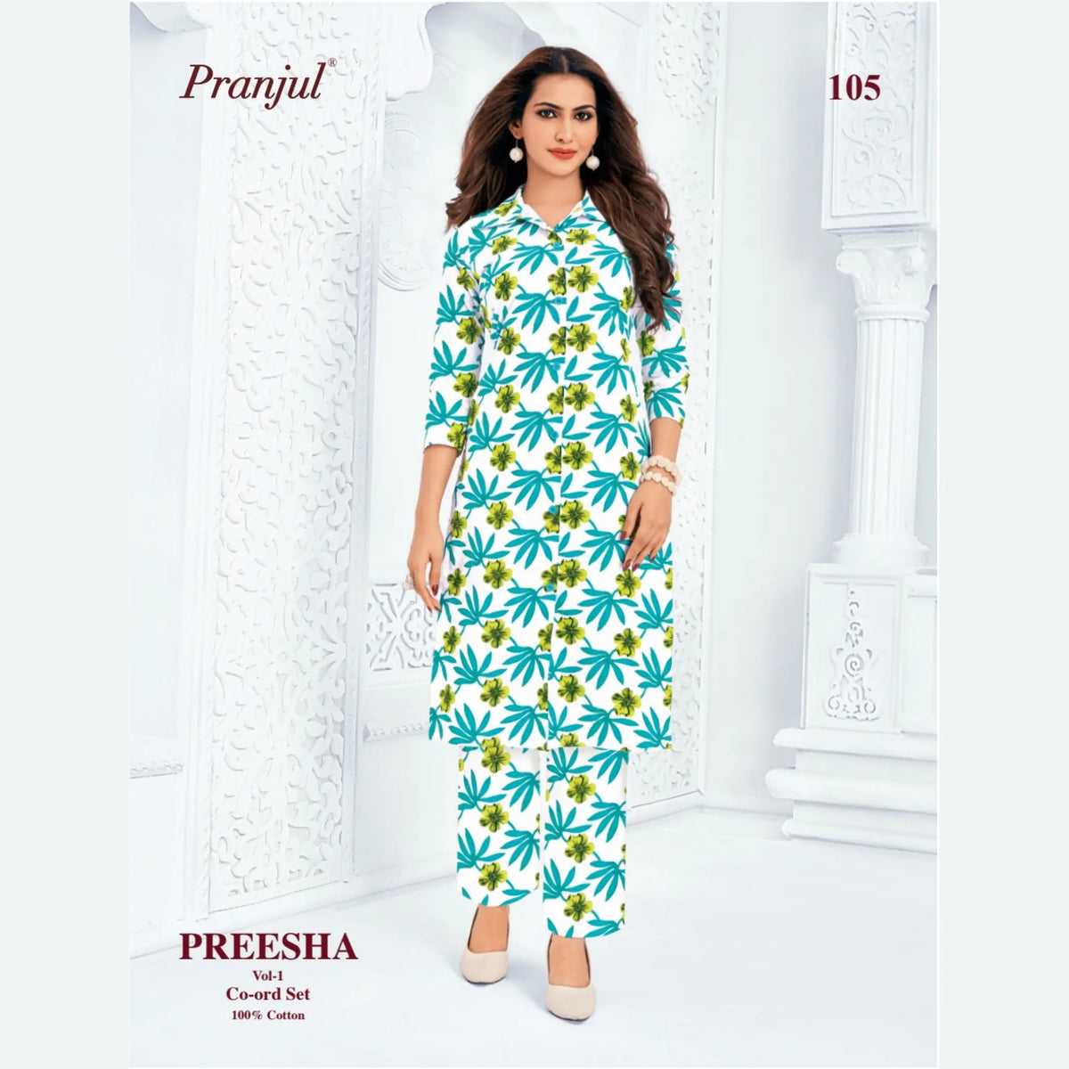 Pranjul Brand - Cotton Co - Ord Set - P105