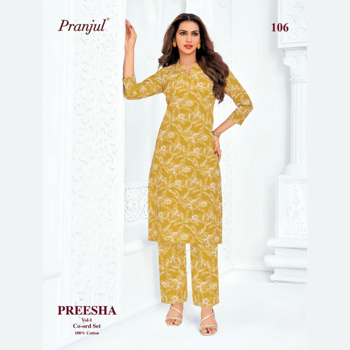 Pranjul Brand - Cotton Co - Ord Set - P106