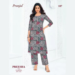 Pranjul Brand - Cotton Co - Ord Set - P107