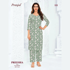Pranjul Brand - Cotton Co - Ord Set - P111